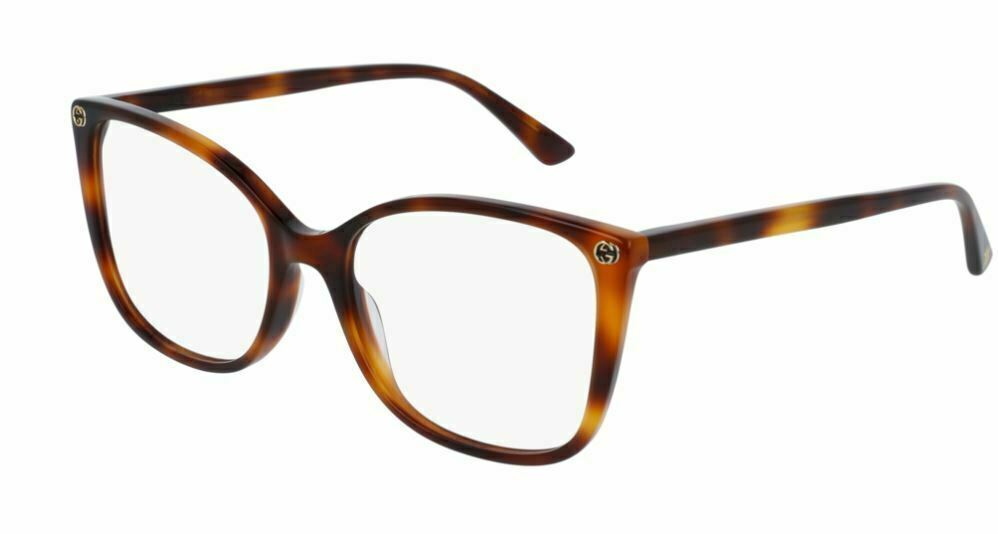 Gucci GG 0026 O 002 Havana Womens  Eyeglasses