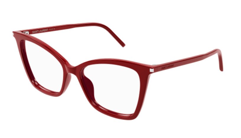 Saint Laurent SL 386 015 Red Cat-Eye Women's Eyeglasses