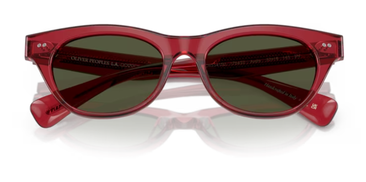 Oliver Peoples Avelin 0OV5541SU 176452 Translucent Red/Green Women's Sunglasses