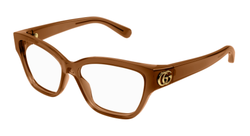 Gucci GG1597O 003 Brown Cat Eye Women Eyeglasses