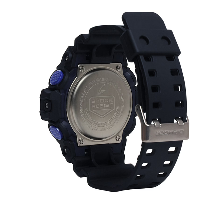 Casio G-Shock Analog Digital Shock Resistant Black/Blue Violet Watch GA700VB-1A