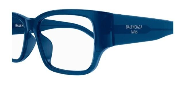 Balenciaga BB0373OK 003 Blue Rectangular Men's Eyeglasses