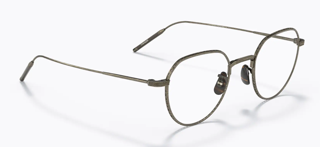 Oliver Peoples 0OV 1298T TK-4 5284 Antique Gold Phantos Round Unisex Eyeglasses