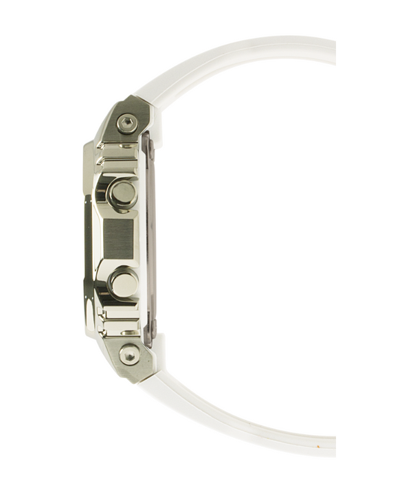 Casio G-Shock Metal Covered Bezel Digital Women White Watch GMS5600G-7