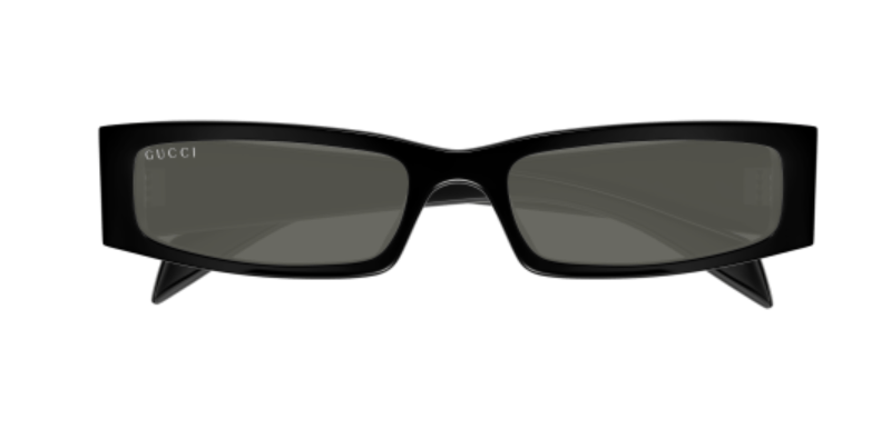 Gucci GG1778S 001 Black/Grey Rectangle Men's Sunglasses