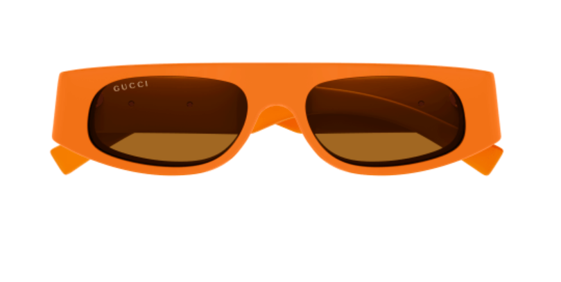 Gucci GG1771S 007 Orange/Brown Rectangular Women's Sunglasses