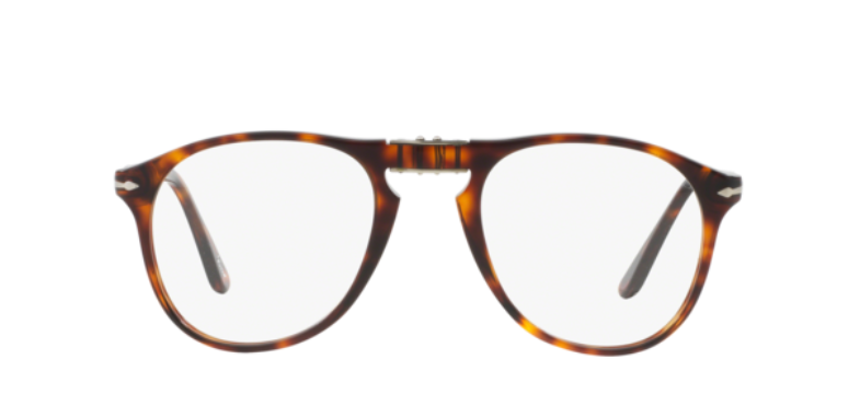 Persol 0PO9714VM 24  Brown Havana/ Silver Men's Eyeglasses