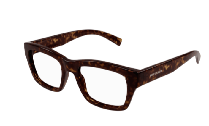 Saint Laurent SL 616 002 Havana Round Men's Eyeglasses