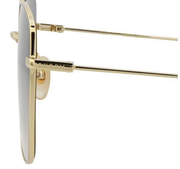 Gucci GG0394S 001 Gold/Grey Gradient Oversize Square Women's Sunglasses