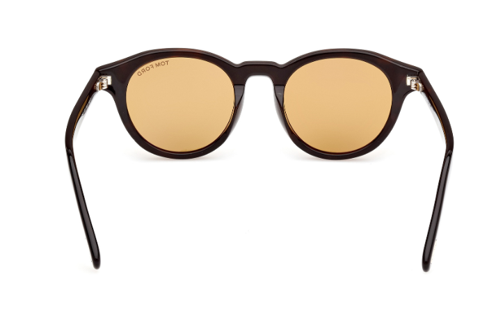 Tom Ford FT1123-D 52E Dark Havana/Brown Round Men's Sunglasses