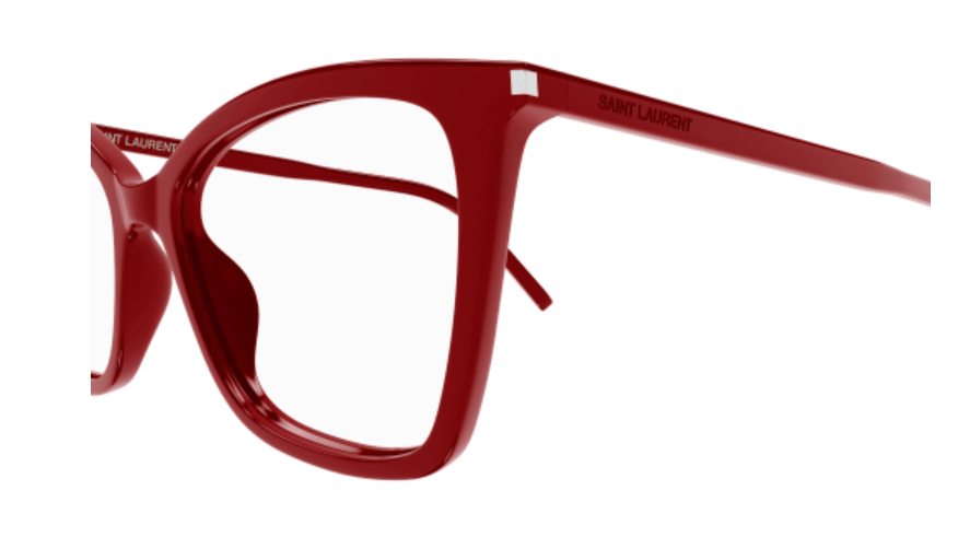 Saint Laurent SL 386 015 Red Cat-Eye Women's Eyeglasses