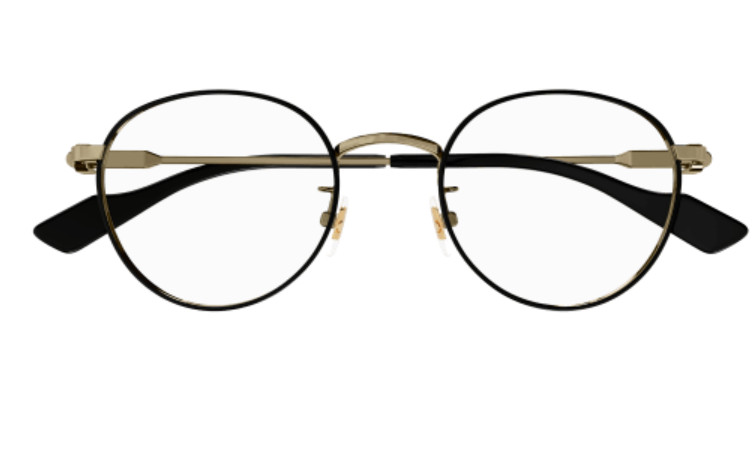 Gucci GG1613OJ 002 Gold Round Women's Eyeglasses