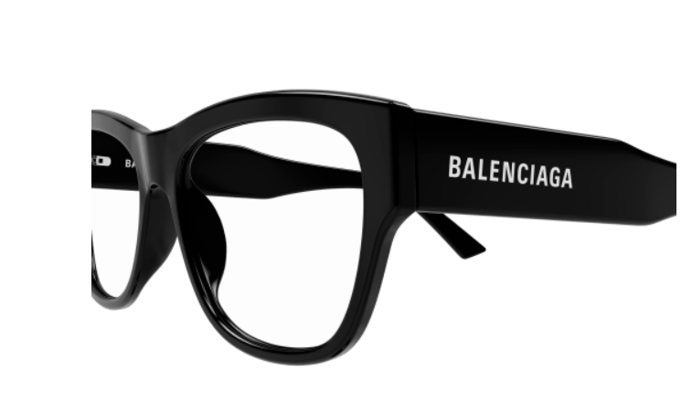 Balenciaga BB0309O 001 Black Square Men's Eyeglasses