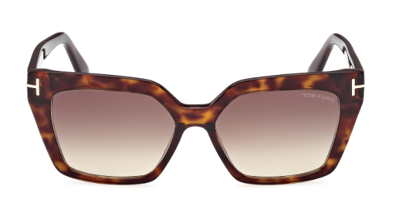 Tom Ford WINONA FT1030 52F Dark Havana/Brown Gradient Cat Eye Women's Sunglasses