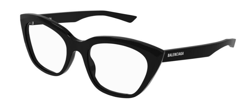 Balenciaga BB0219O 001 Black Full-Rim Oval Women's Eyeglasses