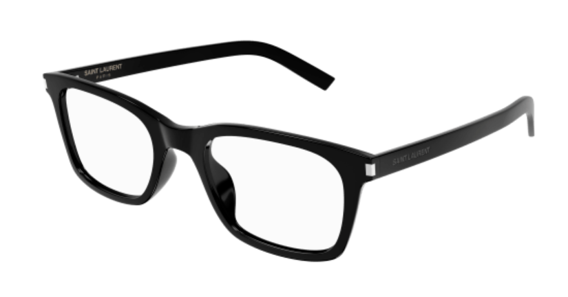 Saint Laurent SL 718 SLIM 005 Black Rectangle Men's Eyeglasses