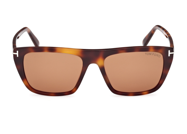 Tom Ford ASLAN FT1175 53E Blonde Havana/Brown Square Men's Sunglasses