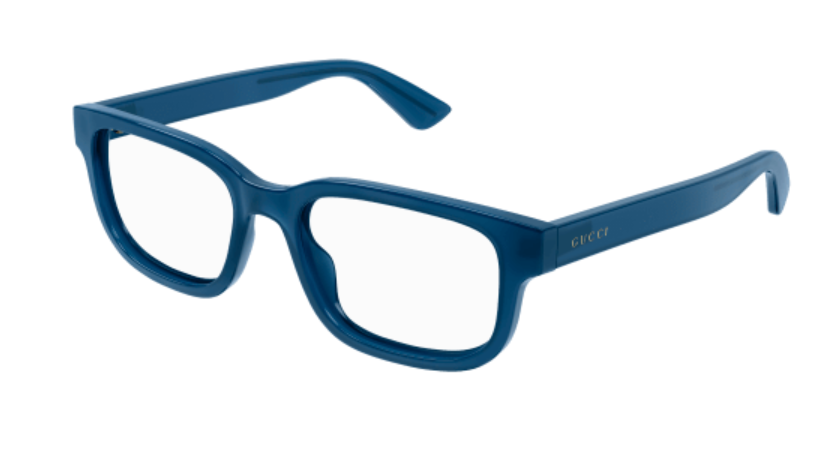 Gucci GG1584O 003 Blue Rectangular Men's Eyeglasses