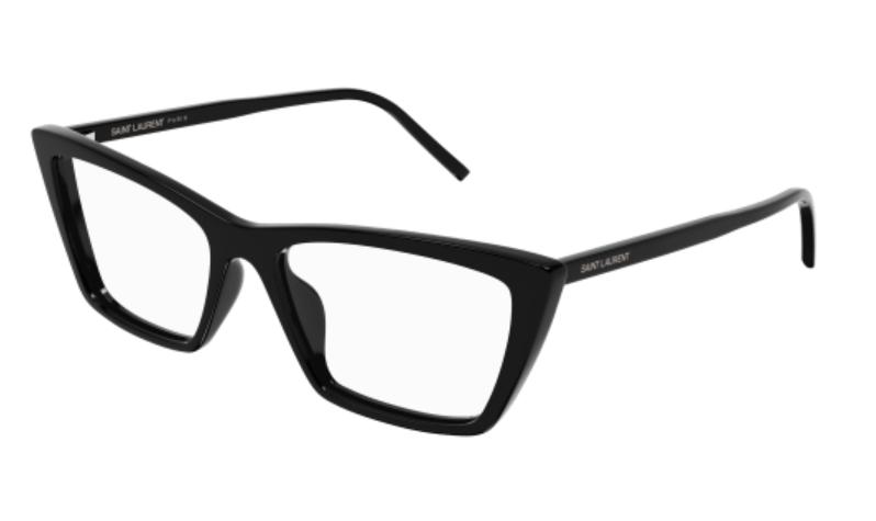 Saint Laurent SL 737 MICA THIN OPT 001 Black Thin Cat Eye Women's Eyeglasses