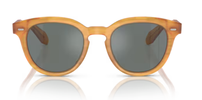 Oliver Peoples 0OV5547SU N.05 Sun 1779W5 Wood/Blue Mirrored Women's Sunglasses