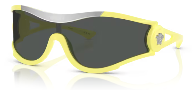 Versace 0VE4475 548687 Yellow/Dark Grey Mask Men's Sunglasses