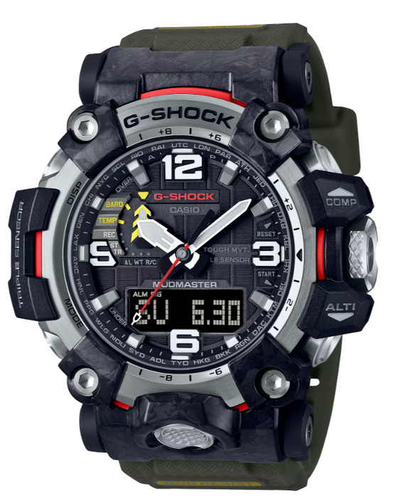 Casio G-Shock Mudmaster Tough Solar Green Resin Strap Watch GWG2000-1A3