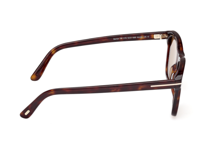 Tom Ford BARRON FT1179 52E Dark Havana/Brown Square Men's Sunglasses