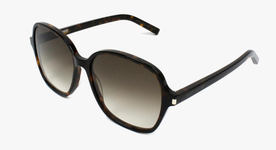 Saint Laurent CLASSIC 8-004 Havana/Brown Gradient Soft Square Women's Sunglasses