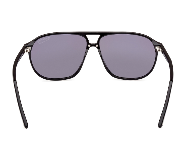 Tom Ford FT1026-N Bruce 01D Shiny Black/Smoke Polarized Men's Sunglasses