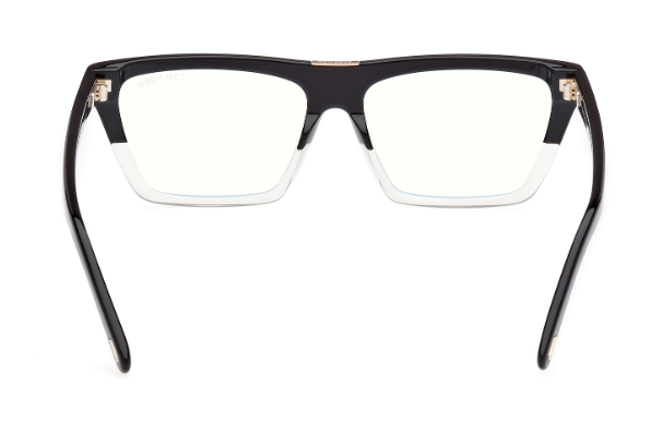 Tom Ford FT5912 005 Black/Gradient / Shiny Black Square Women's Eyeglasses