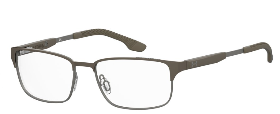 Under Armour UA 5074XL/G S05 Brown Rectangular Men's Eyeglasses