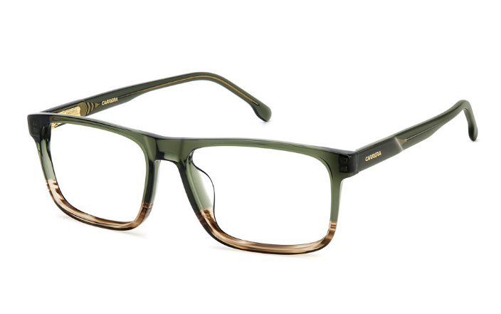 Carrera C FLEX 04/G XGW Green Havana Rectangular Men's Eyeglasses