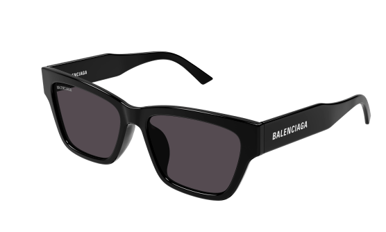 Balenciaga BB0307SA-001 Black/Grey Squared Women's Sunglasses