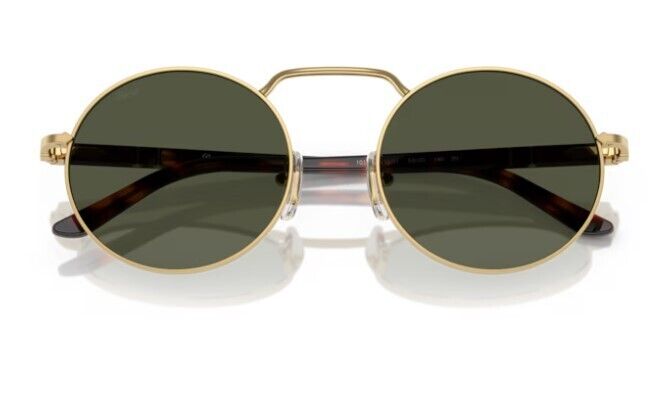 Persol 0PO1019S 515/31 Gold/Green Oval Shape Unisex Sunglasses