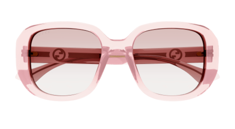 Gucci GG1557SK 003 Nude/Pink Gradient Oversized Square Women's Sunglasses