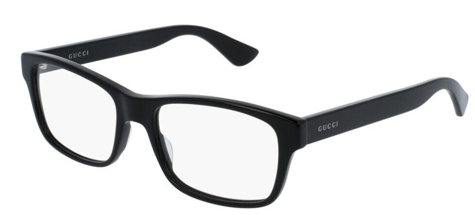 Gucci GG 0006O 005 Black Rectangle Men's Eyeglasses