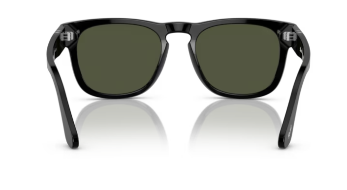 Persol 0PO3333S Elio 95/31 Black/Green Square 51mm Men's Sunglasses