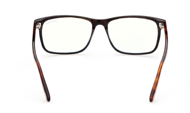 Tom Ford FT5752 B 005 Black/Havana / Blonde Havana Square 53 mm Men's Eyeglasses