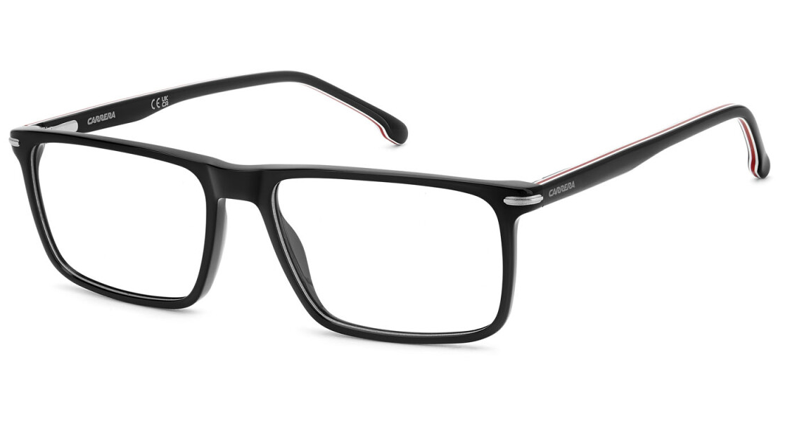 Carrera 347 284 Black Ruthenium Rectangular Men's Eyeglasses