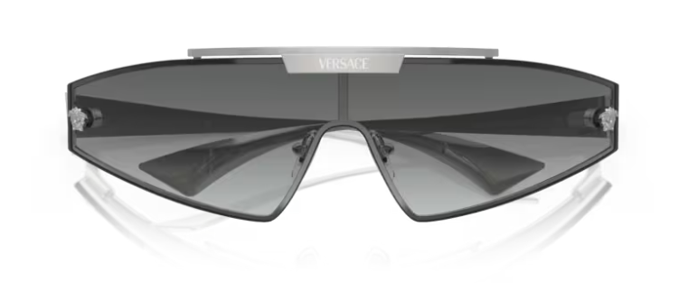 Versace 0VE2265 100011 Silver/Grey Gradient Mask Women's Sunglasses