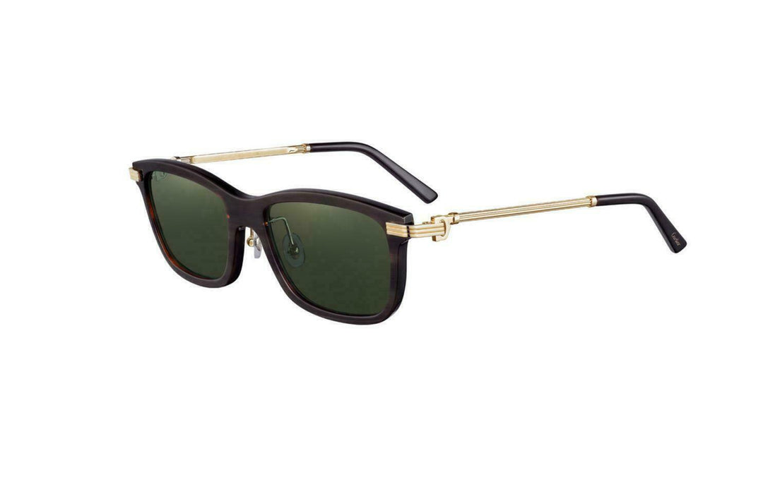 Cartier CT 0051 S 002 Havana Gold Sunglasses UNISEX HORN