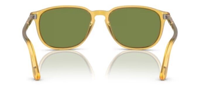 Persol 0PO3019S 204/4E Miele/Green Square Shaped 52mm Men's Sunglasses