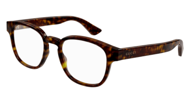 Gucci GG1343O 002 Havana Soft Square Men's Eyeglasses