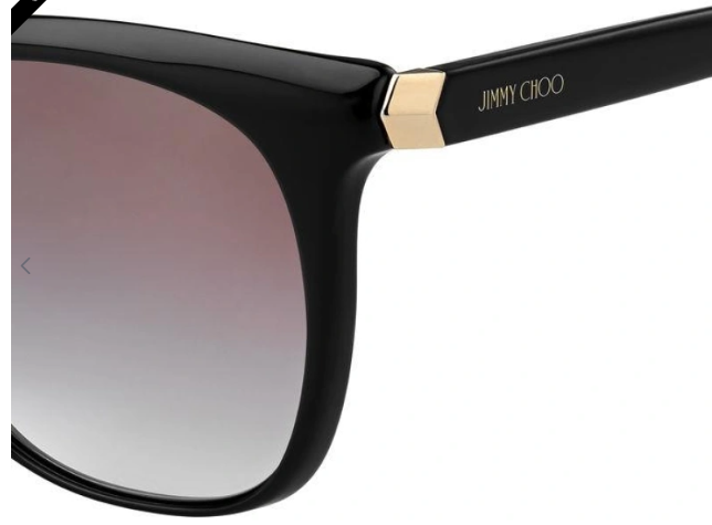 Jimmy Choo WILMA/F/S 807/FQ Black/Grey Mirrored Square Women's Sunglasses