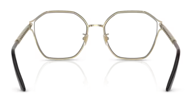 Versace 0VE1299D 1425 Pale gold Soft Square Semi-Rim Square Women's Eyeglasses