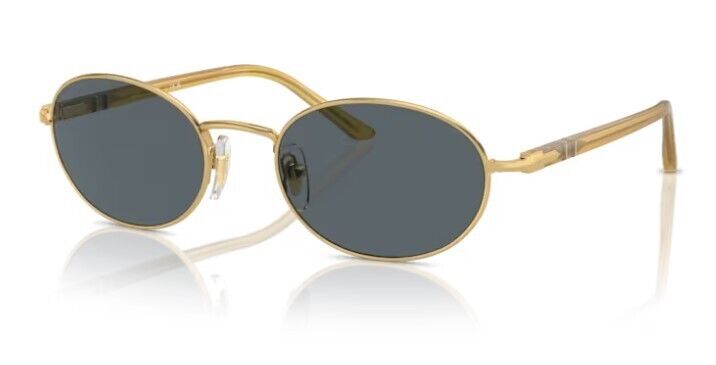 Persol 0PO1018S 1129R5 Gold/Blue Oval Shaped 55 mm Women's Sunglasses