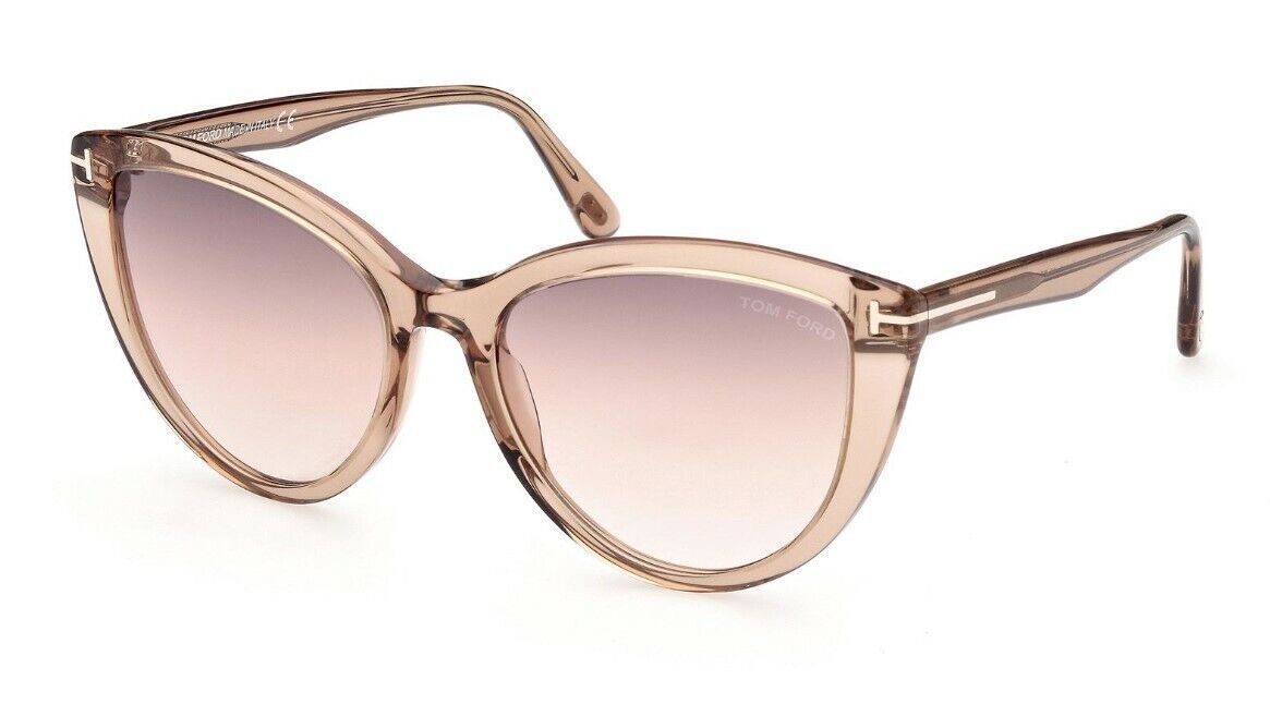 Tom Ford FT0915 Isabella-02 45G Transparent Brown/Gradient Brown Sunglasses