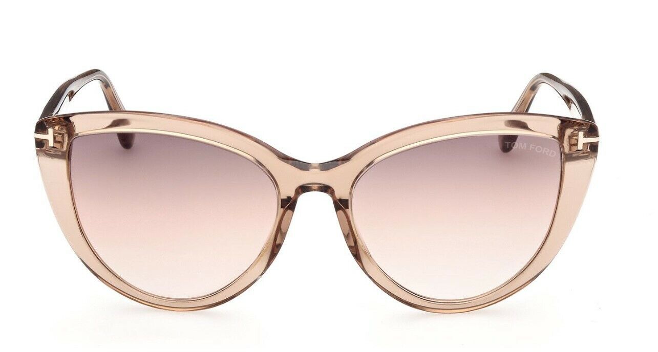 Tom Ford FT0915 Isabella-02 45G Transparent Brown/Gradient Brown Sunglasses