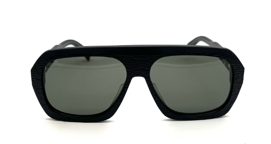 Dunhill DU0022S 004 Black/Grey Oversize Edgy Squared Men's Sunglasses