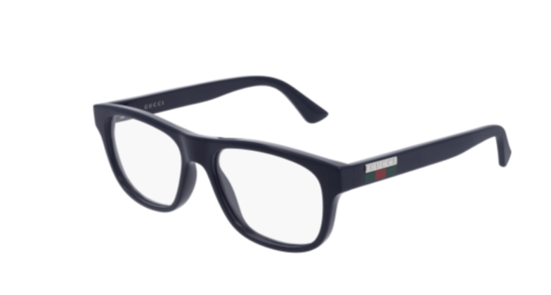 Gucci GG0768O 003 Blue Square Men's Eyeglasses.